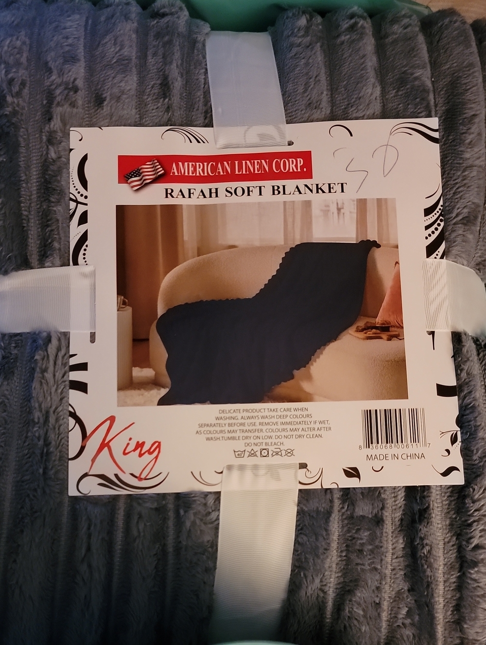 King Soft Blanket - Gray